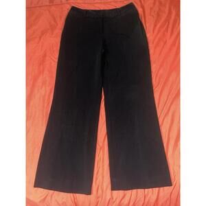 Worthington Sz 6 Perfect Trouser Dress Pants 30x29 Curvy Fit Black Office EUC